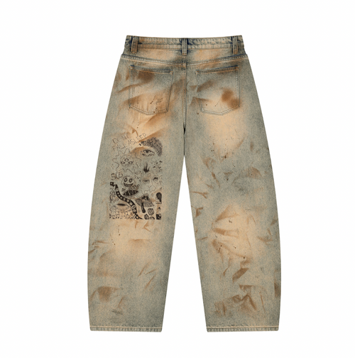 Monster Hunter Jeans – back with graffiti graphic